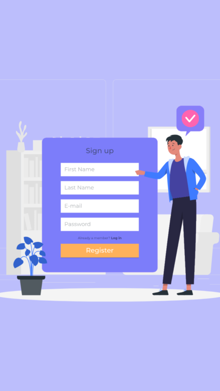 Customer Register Page Image